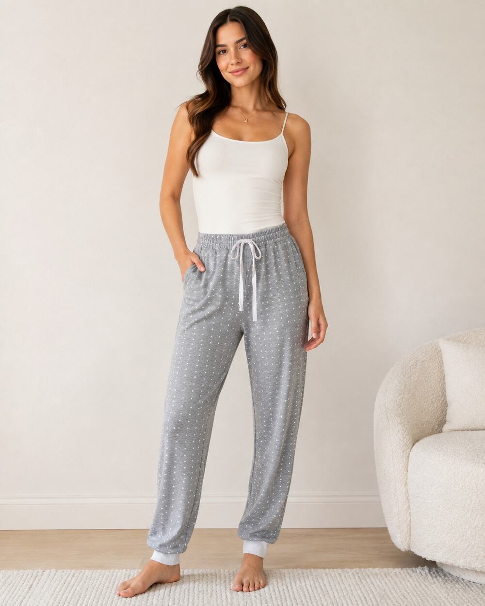 LuLaRoe NWT Jax Small Heathered Gray with White XO Joggers Sweatpants